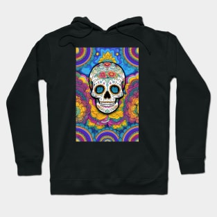 Mesmerizing Sugar Skull Art: A Touch of Mexican Magic Hoodie